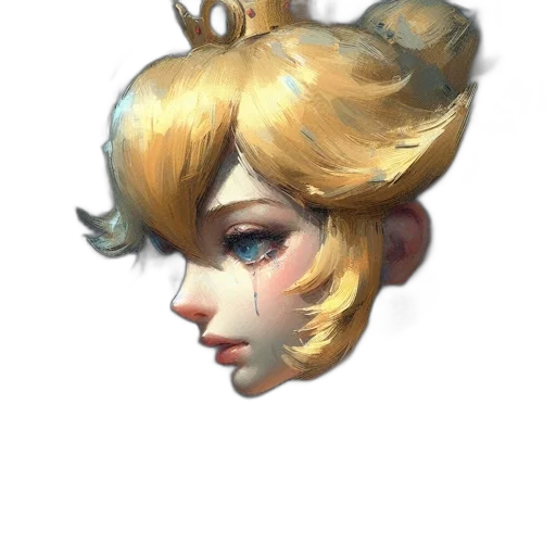 crown, face, mask, hat, watercolor, concept art, fantasy art, 3d render transparent PNG cut-out