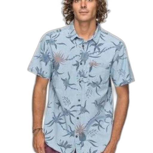 jacket, dress, vaporwave, man, wearing, light, blue, short-sleeved transparent PNG cut-out