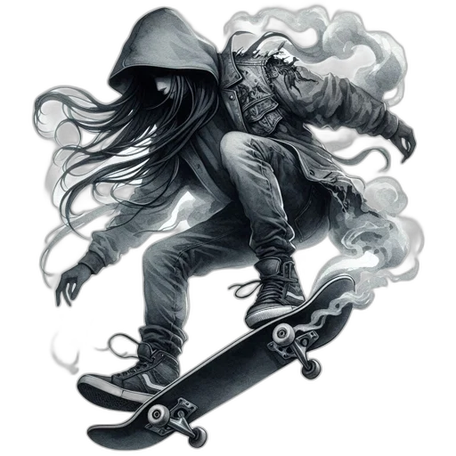 concept art, fantasy art, comic book art, photorealistic, hooded, figure, likely, female transparent PNG cut-out