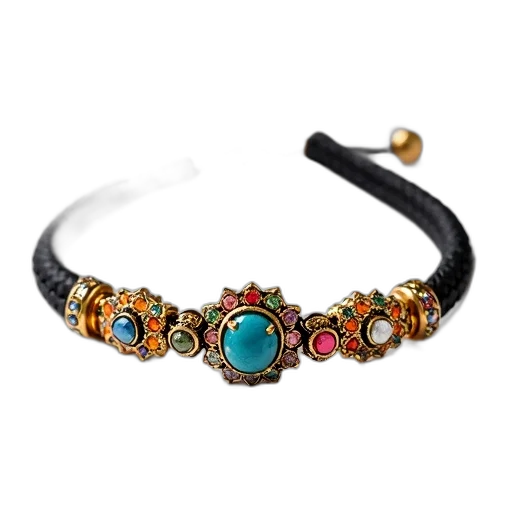 jewelry, crown, staff, close-up, image, bracelet, black, cord transparent PNG cut-out