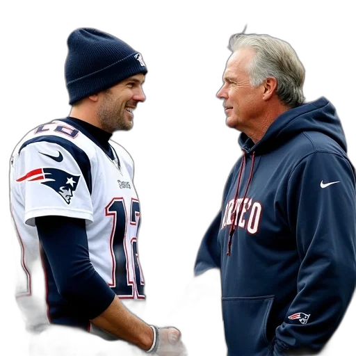 jacket, cover, book, belichick, brady, two, men, patriots transparent PNG cut-out