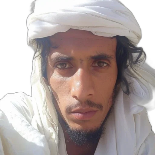 face, staff, hat, photorealistic, man, white, head, covering transparent PNG cut-out
