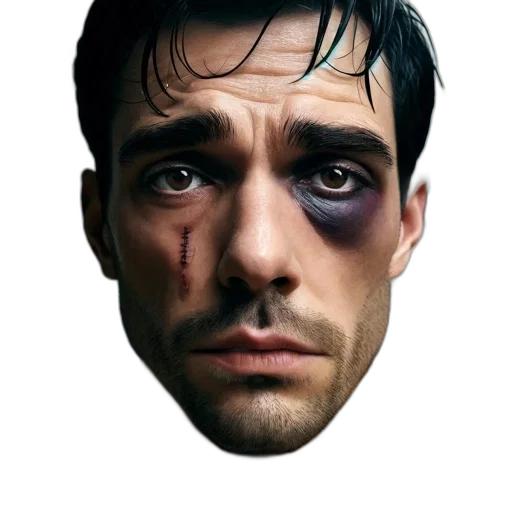 face, mask, umbrella, robot, photorealistic, comic book art, concept art, fantasy art transparent PNG cut-out