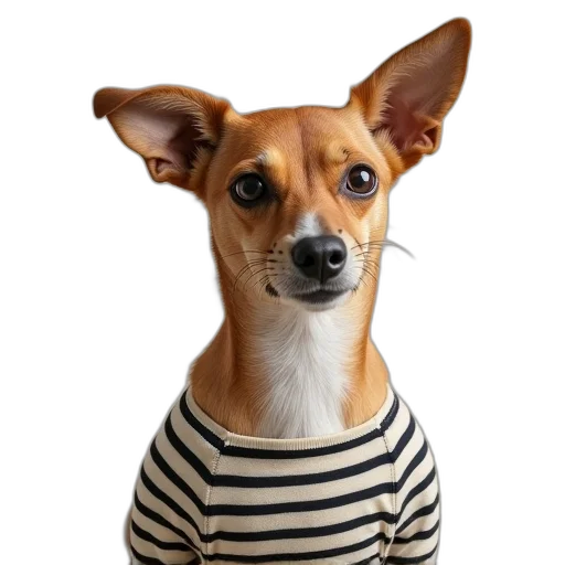 animal, staff, jacket, face, photorealistic, dog, cat, striped transparent PNG cut-out