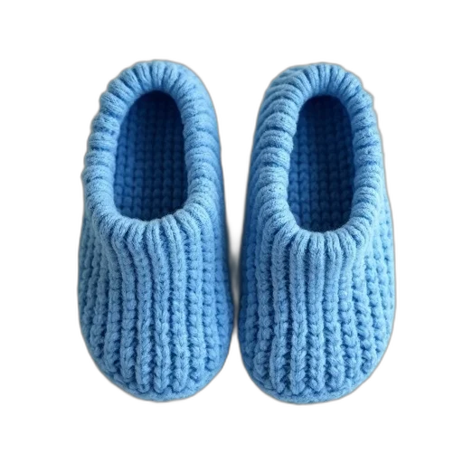 shoes, hat, blue, pair, knitted, slippers, textured, design transparent PNG cut-out