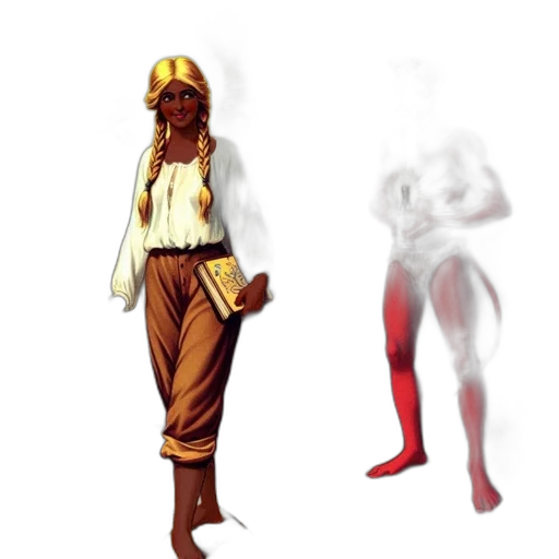 staff, mask, concept art, comic book art, pixel art, fantasy art, red, earth tones transparent PNG cut-out