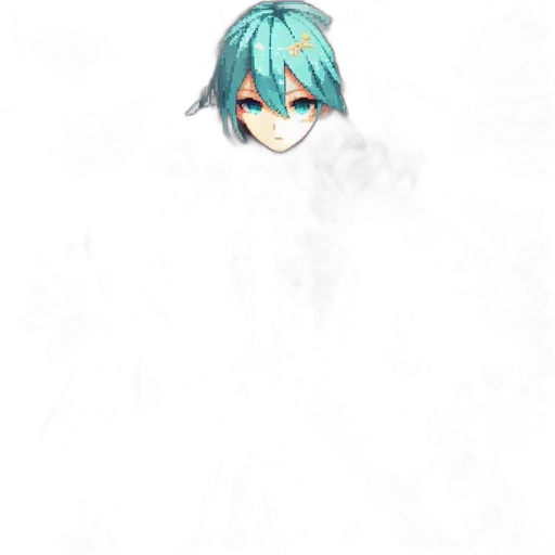 staff, mask, dragon, face, anime, pixel art, concept art, fantasy art transparent PNG cut-out