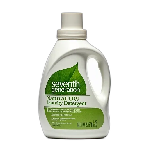 bottle, seventh, generation, natural, laundry, detergent, green, label transparent PNG cut-out