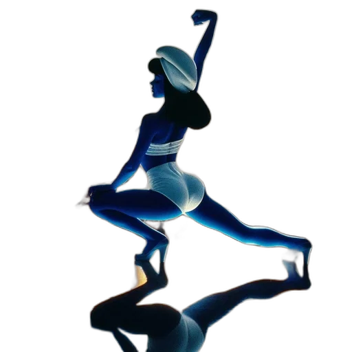 staff, robot, jewelry, 3d render, concept art, photorealistic, pixel art, blue transparent PNG cut-out