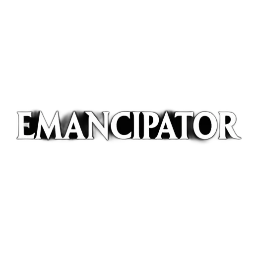 second, image, close-up, word, emancipator, large, bold, font transparent PNG cut-out