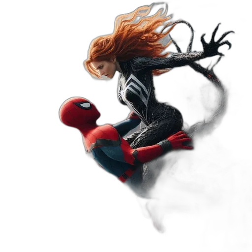 hair, mask, concept art, comic book art, fantasy art, 3d render, fire, underwater transparent PNG cut-out