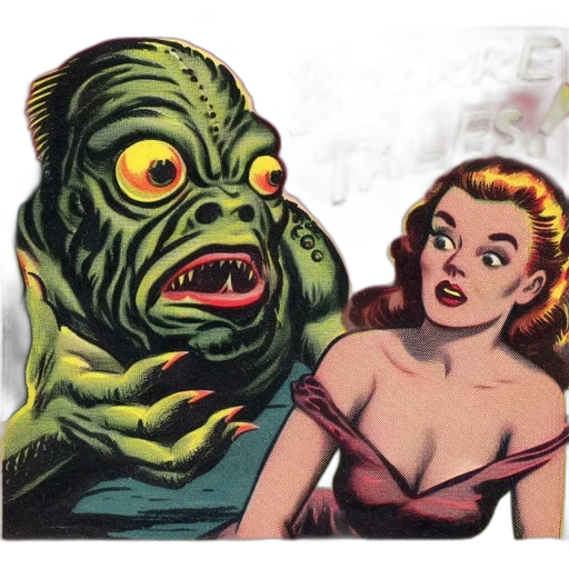 creature, mask, face, dress, comic book art, concept art, photorealistic, underwater transparent PNG cut-out