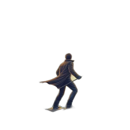 jacket, staff, dragon, creature, pixel art, concept art, 3d render, comic book art transparent PNG cut-out