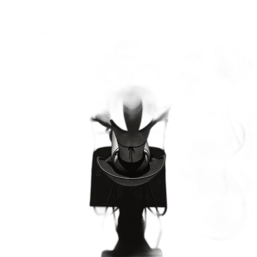robot, hat, mask, crown, concept art, 3d render, fantasy art, pixel art transparent PNG cut-out