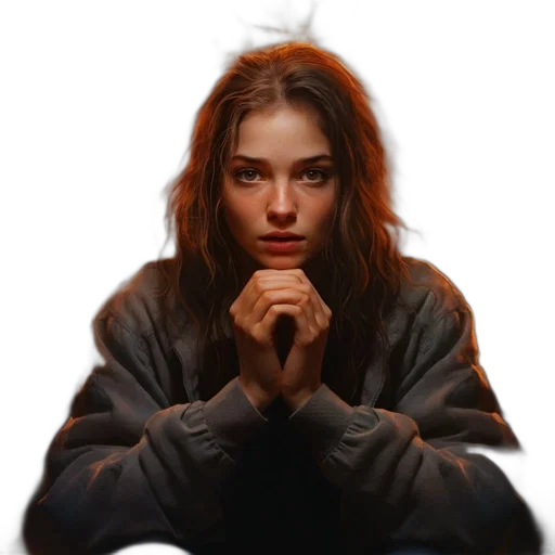 jacket, face, jewelry, hair, photorealistic, concept art, oil painting, pixel art transparent PNG cut-out