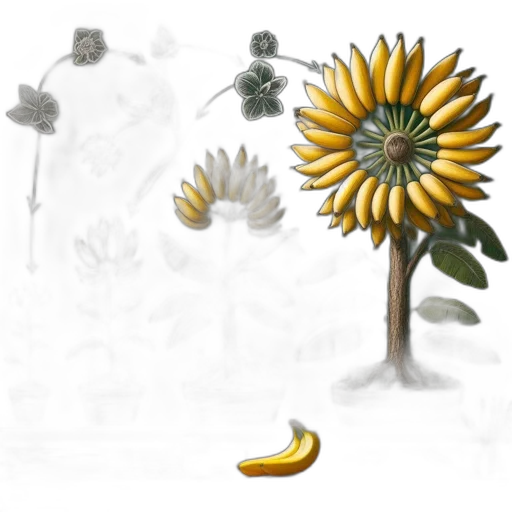 flower, crown, staff, weapon, concept art, photorealistic, 3d render, fantasy art transparent PNG cut-out