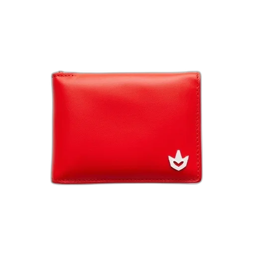 jewelry, red, bright, wallet, white, logo, bottom, right transparent PNG cut-out