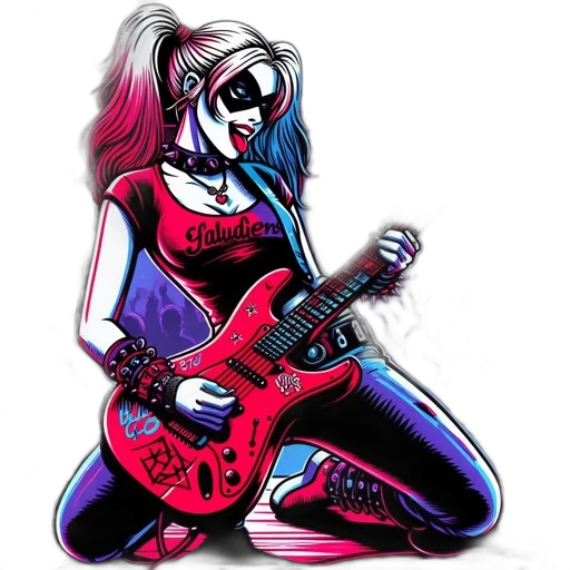 comic book art, cartoon, concept art, pixel art, neon lights, neon, red, electric transparent PNG cut-out