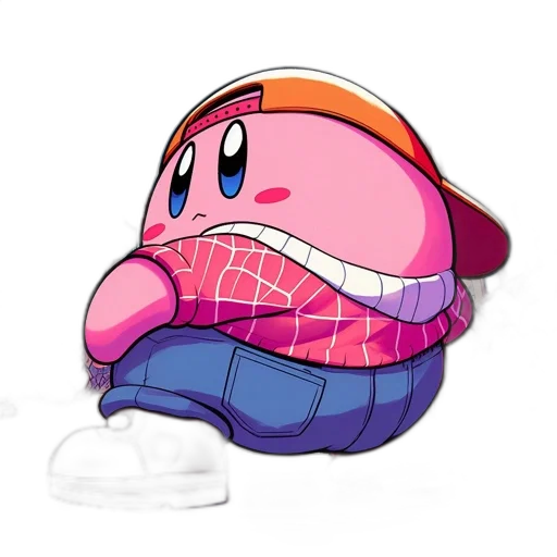 hat, creature, mask, animal, pixel art, concept art, vaporwave, 3d render transparent PNG cut-out