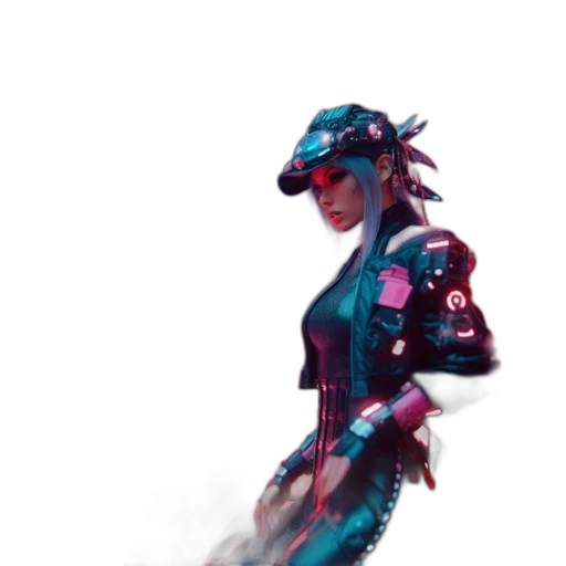 robot, dragon, hat, staff, concept art, cyberpunk, fantasy art, pixel art transparent PNG cut-out