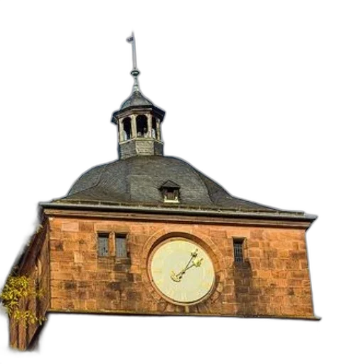 building, jewelry, 3d render, photorealistic, concept art, clock, tower, large transparent PNG cut-out