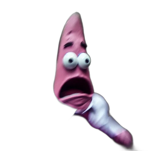 staff, face, animal, creature, 3d render, concept art, photorealistic, cartoon transparent PNG cut-out