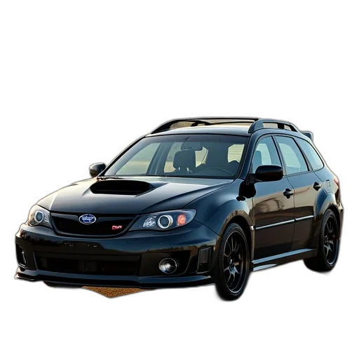 car, 3d render, photorealistic, 2009, subaruna, wagon transparent PNG cut-out