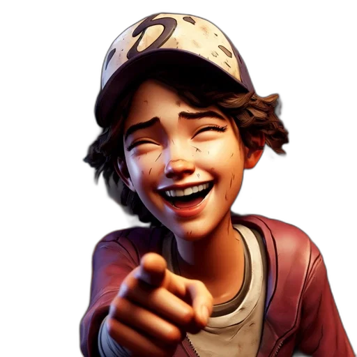 face, hat, weapon, concept art, photorealistic, 3d render, cartoon, three transparent PNG cut-out