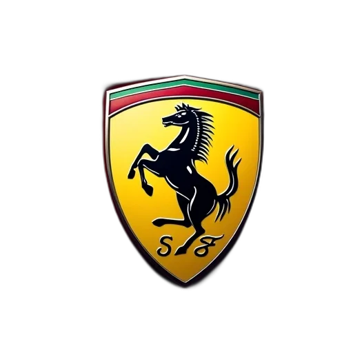 car, dragon, ferrari, logo transparent PNG cut-out