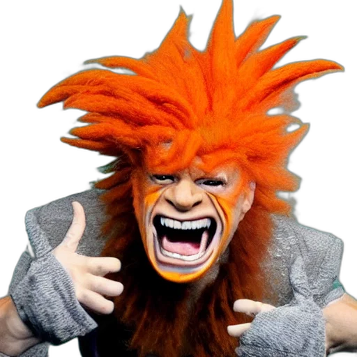 hair, animal, creature, mask, 3d render, concept art, photorealistic, fantasy art transparent PNG cut-out