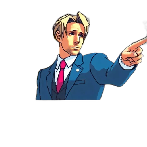 staff, weapon, jacket, pixel art, concept art, cartoon, comic book art, animated transparent PNG cut-out
