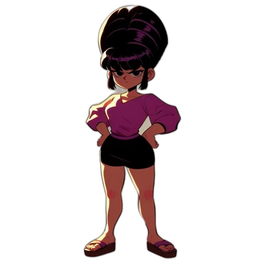 staff, dress, hair, jacket, cartoon, concept art, pixel art, anime transparent PNG cut-out