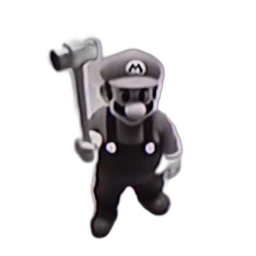 staff, robot, weapon, mask, 3d render, concept art, pixel art, gray-scale transparent PNG cut-out