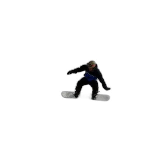 staff, robot, pixel art, 3d render, concept art, photorealistic, snowboarder, action transparent PNG cut-out