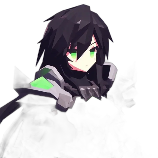 dragon, robot, mask, weapon, pixel art, 3d render, anime, concept art transparent PNG cut-out