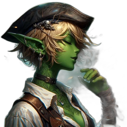 staff, hat, face, mask, fantasy art, concept art, photorealistic, comic book art transparent PNG cut-out