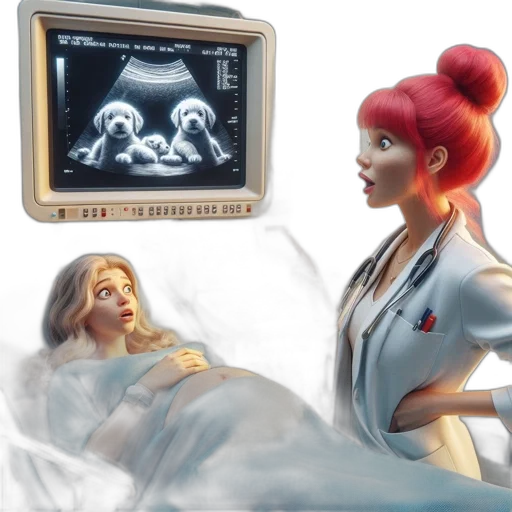concept art, outer space, fire, neon lights, inside, ultrasound, room, pregnant transparent PNG cut-out