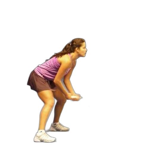 woman, purple, tank, top, playing, tennis, court, word transparent PNG cut-out