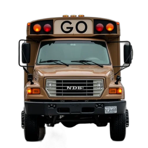 car, 3d render, front, brown transparent PNG cut-out