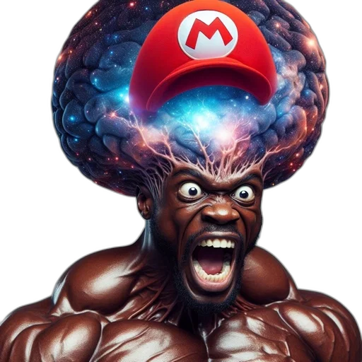 hat, hair, crown, creature, concept art, comic book art, photorealistic, fantasy art transparent PNG cut-out