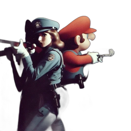 weapon, staff, hat, concept art, comic book art, pixel art, 3d render, two transparent PNG cut-out