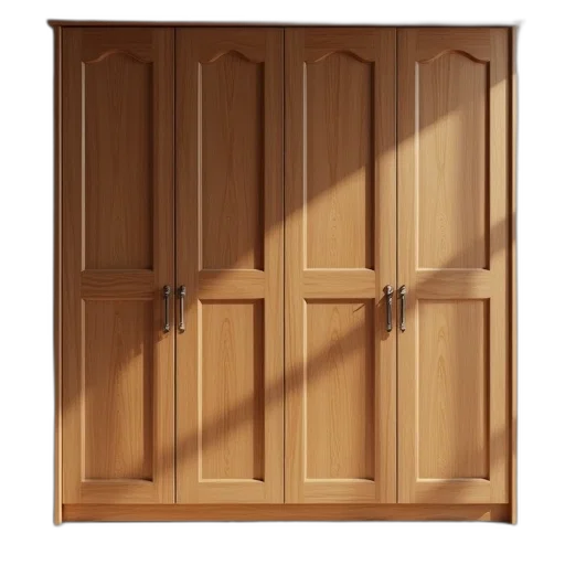 furniture, dress, face, staff, 3d render, earth tones, wooden, wardrobe transparent PNG cut-out