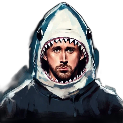 creature, jacket, animal, face, concept art, photorealistic, comic book art, watercolor transparent PNG cut-out
