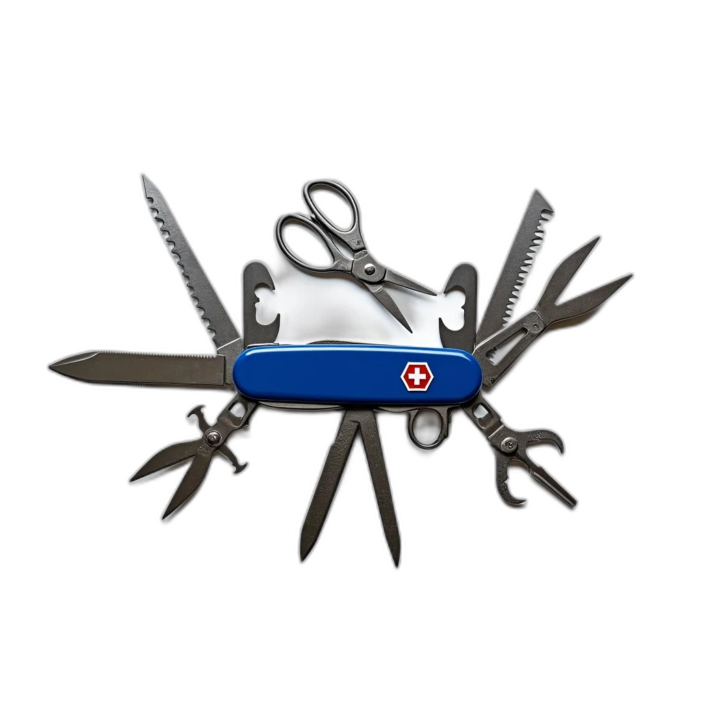 weapon, staff, jewelry, sword, 3d render, swiss, army, knife transparent PNG cut-out