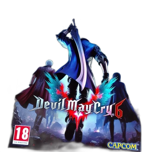 concept art, cover, art, devil, may, cry, central, male transparent PNG cut-out