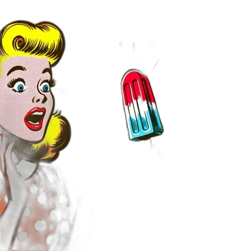 comic book art, cartoon, concept art, pixel art, retro, comic, panel, features transparent PNG cut-out