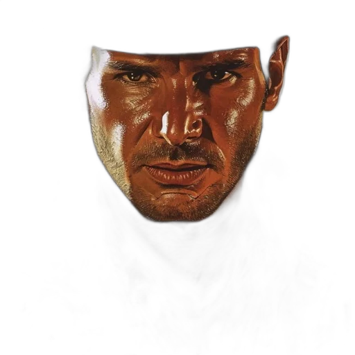 mask, face, hat, crown, photorealistic, 3d render, oil painting, concept art transparent PNG cut-out