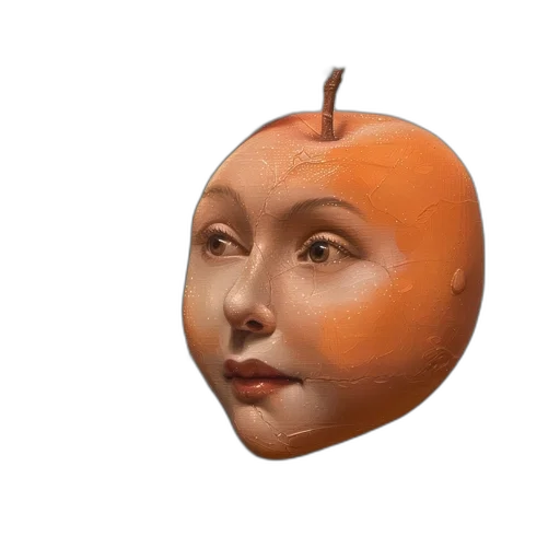 face, mask, food, robot, photorealistic, oil painting, 3d render, concept art transparent PNG cut-out