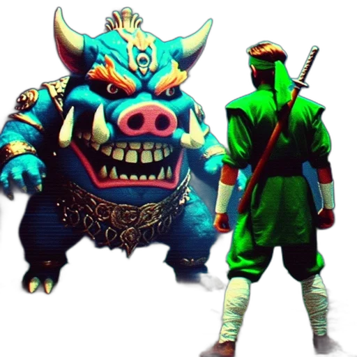 mask, staff, concept art, fantasy art, 3d render, pixel art, green, neon transparent PNG cut-out