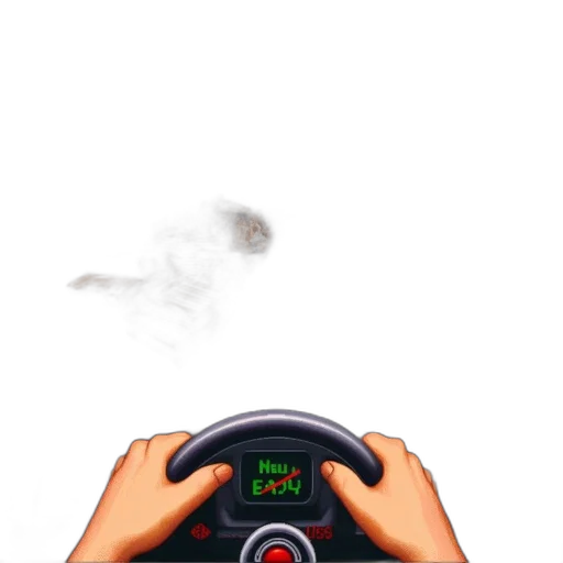 car, mask, weapon, robot, pixel art, concept art, photorealistic, vaporwave transparent PNG cut-out